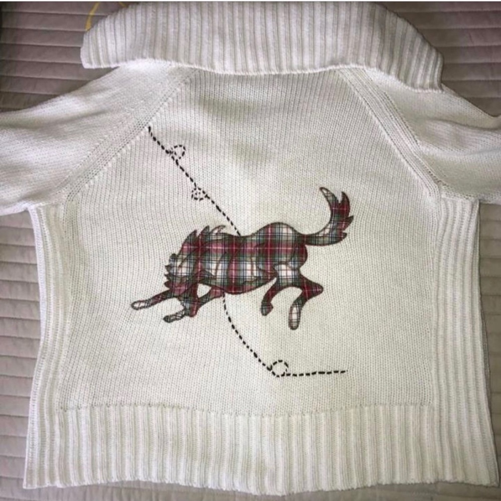 Classic, Vintage Desert Diva Sweater w/Plaid Bronc